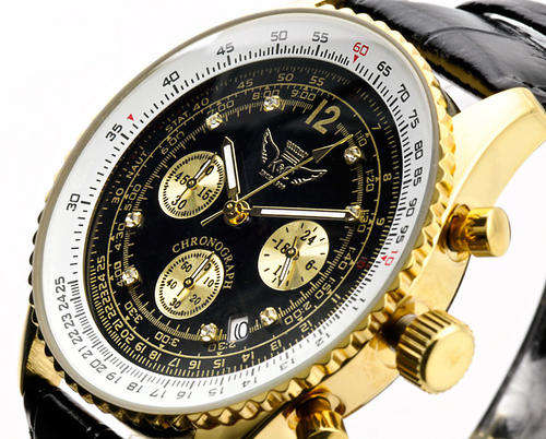 "KOTTE & CO" COLOSEUM" DIAMOND AND GOLD CHRONOGRAPH WITH SEIKO MOVEMENT